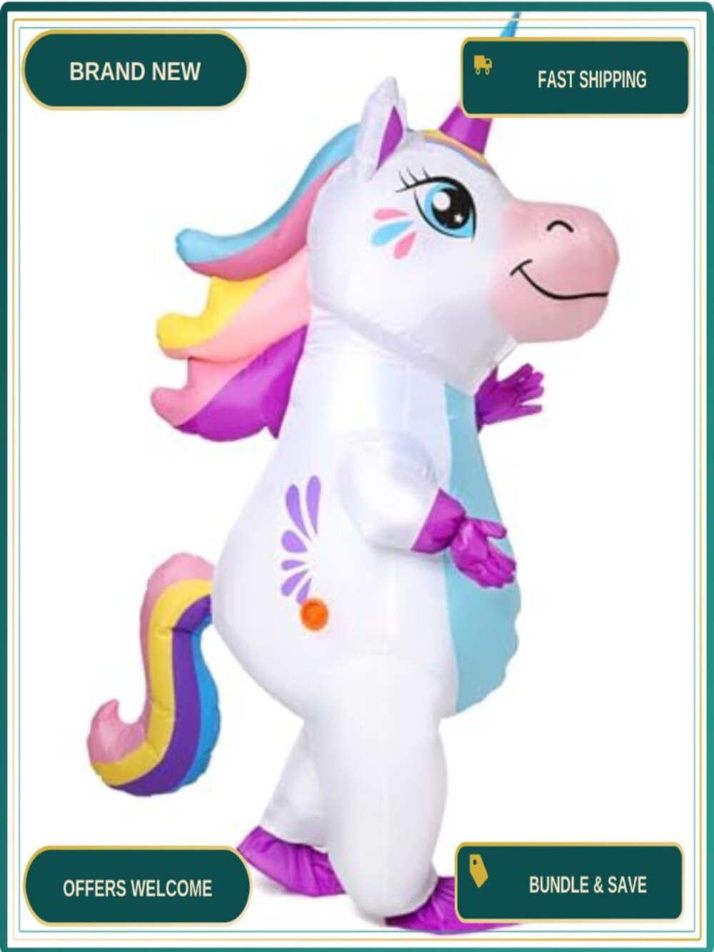 Gootus Inflatable Unicorn Costume Adult Funny Halloween Cosplay